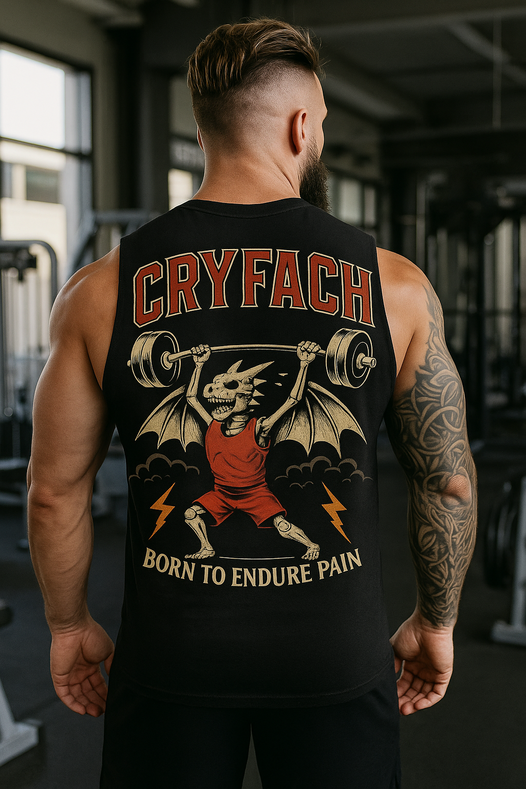Born To Endure Pain Faded Tank Top