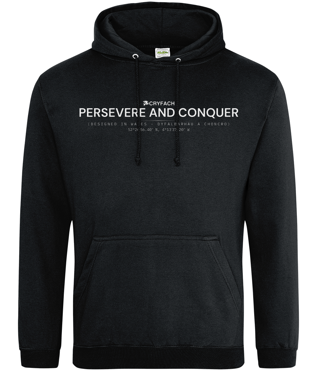 PERSEVERE AND CONQUER COLLEGE HOODIE