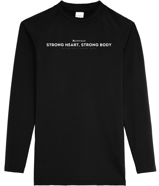 STRONG HEART,STRONG BODY LONG SLEEVE PERFORMANCE TOP