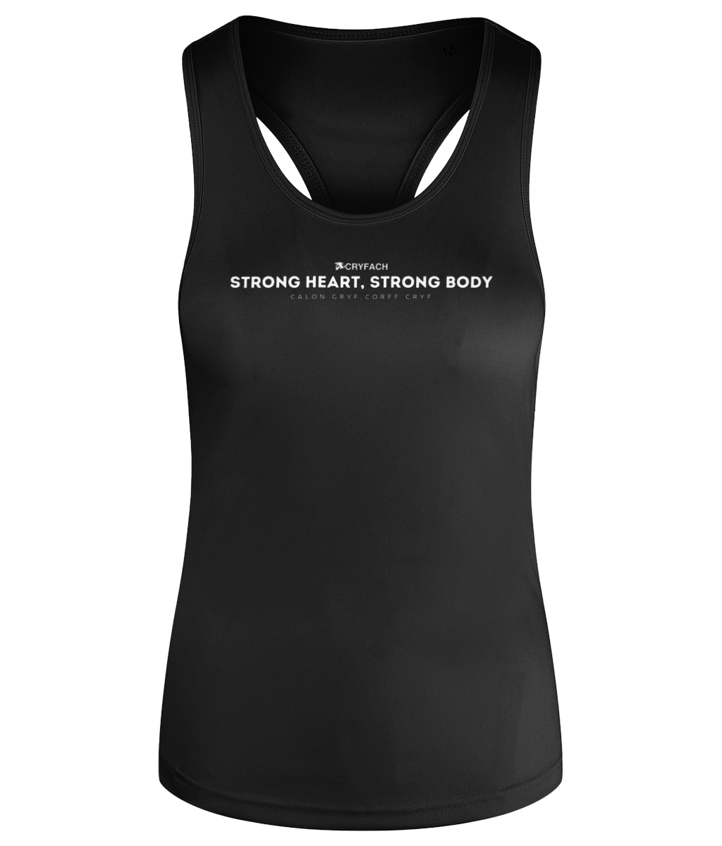 STRONG HEART,STRONG BODY WOMEN'S RACERBACK VEST