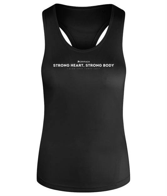 STRONG HEART,STRONG BODY WOMEN'S RACERBACK VEST