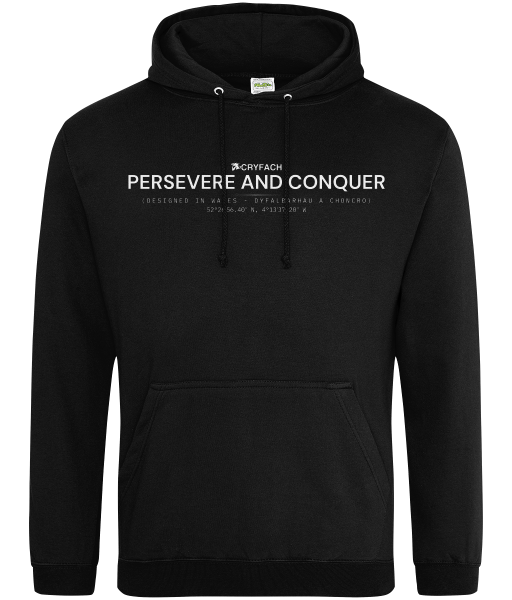 PERSEVERE AND CONQUER COLLEGE HOODIE