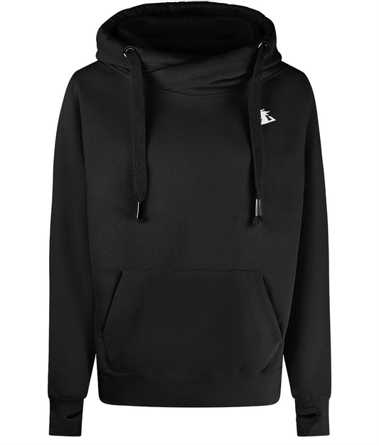 CRYFACH SYML. CROSS NECK HOODIE