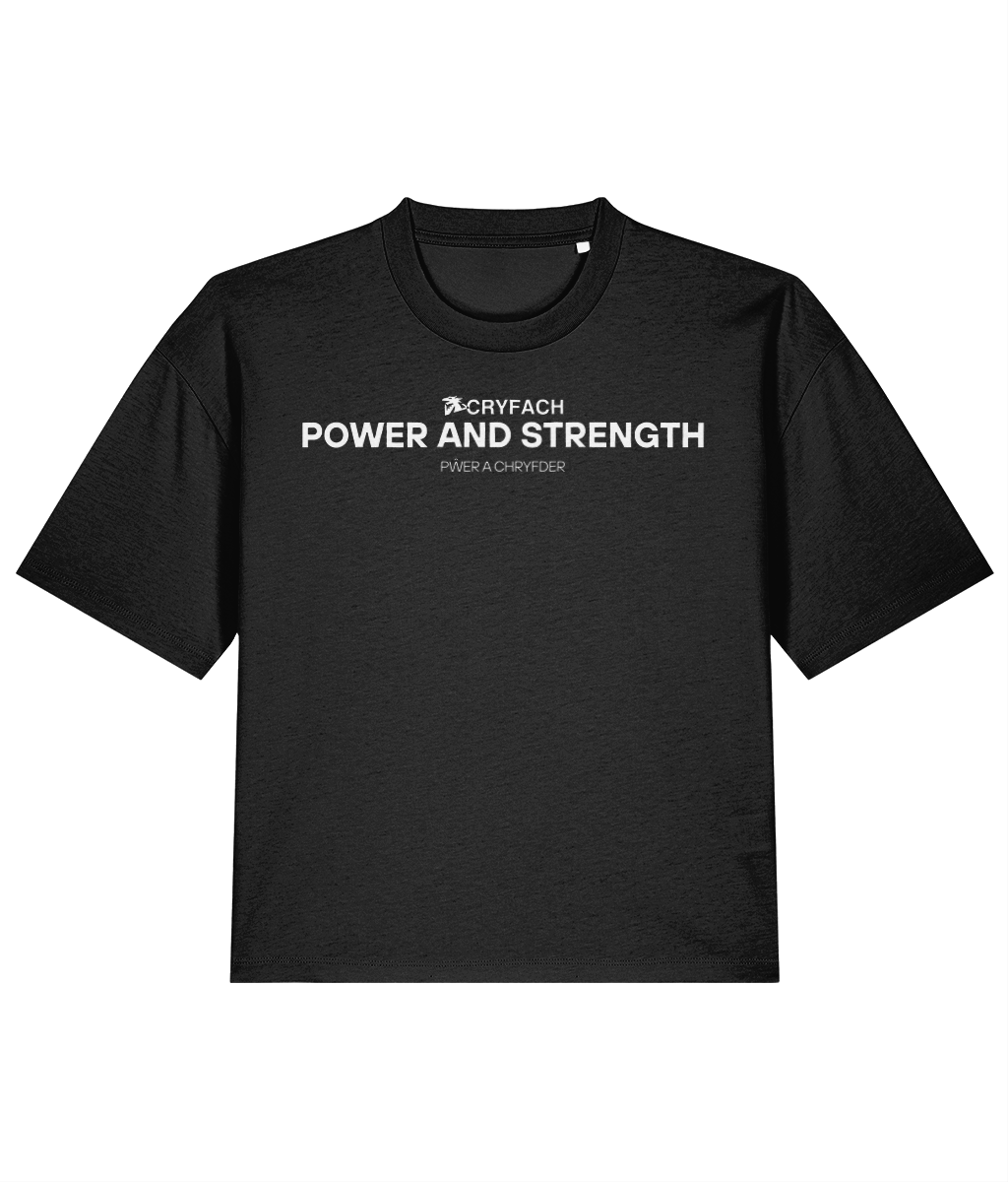 POWER AND STRENGTH BOXY T SHIRT