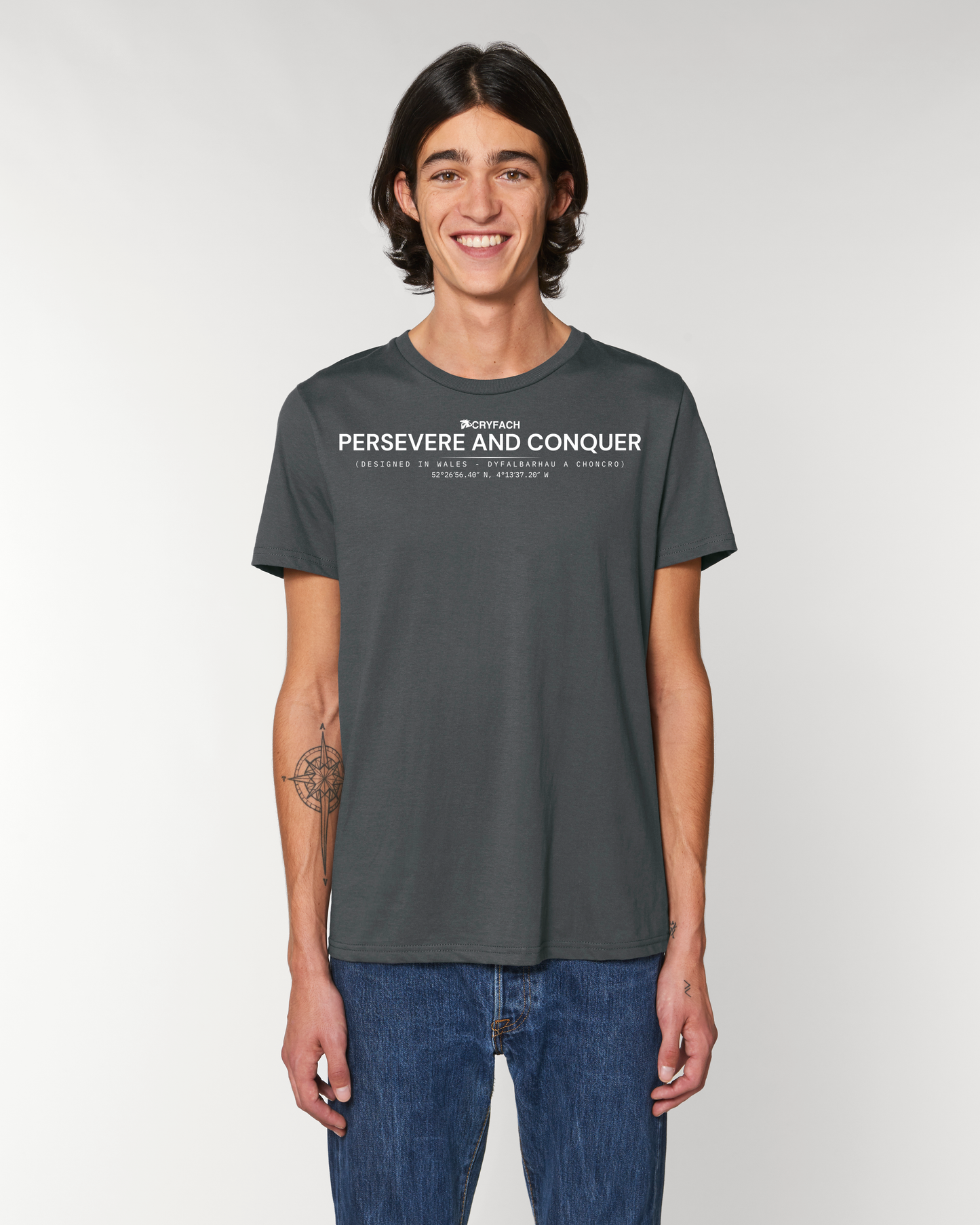 PERSEVERE AND CONQUER TIDY T SHIRT