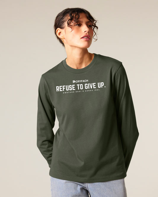 REFUSE TO GIVE UP LONG SLEEVE TOP