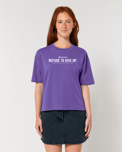 REFUSE TO GIVE UP BOXY T SHIRT