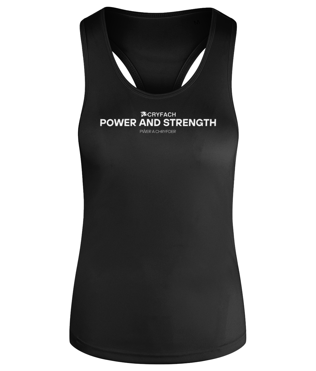 POWER AND STRENGTH WOMEN'S RACERBACK VEST